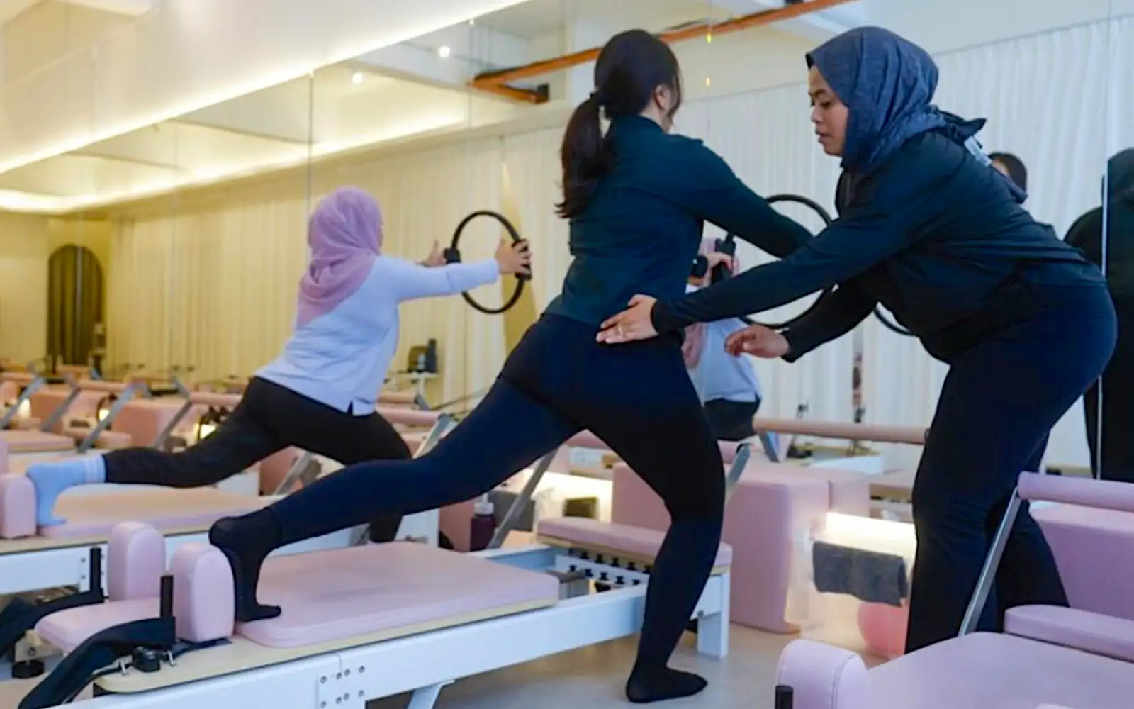 Movement block in progress on open floor